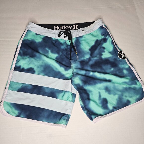 Lot of 3 Pairs Hurley Board Shorts Men's Swim Multi Phantom 33 Waist *Altered* - Picture 13 of 16